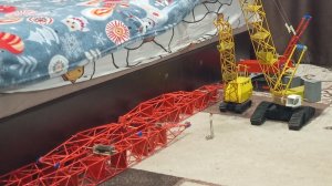 Монтаж гусеничного крана Liebherr LR 1800 анимация