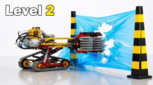 Эксперимент LEGO Technic: Прорываемся сквозь обернутую нейлоном стену
