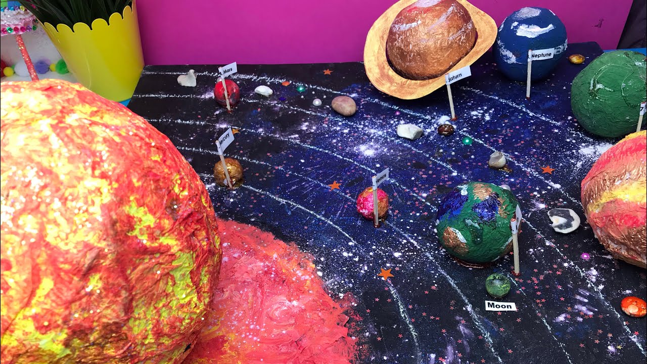 How to make 3D Solar System Project for Kids КОСМОС СВОИМИ РУКАМИ смотреть онлайн