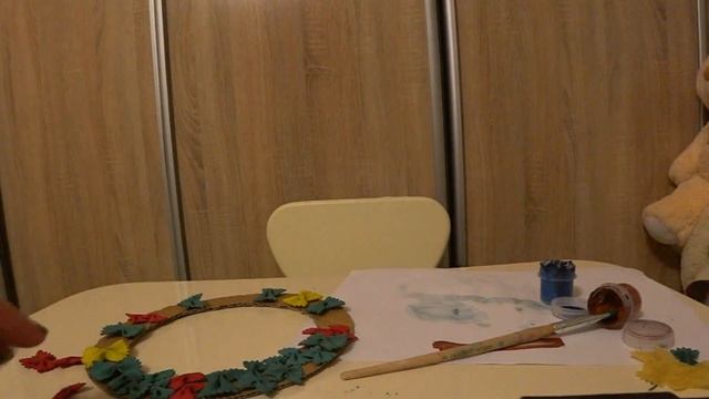 DIY Рождественский венок из макарон своими руками Christmas wreath made of pasta hand-made Я Алина смотреть онлайн