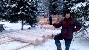 Процесс рубки бани 3х3