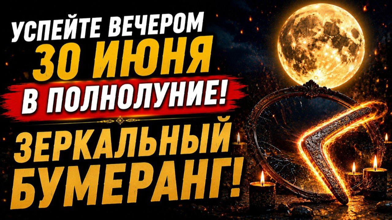 УСПЕЙТЕ ВЕЧЕРОМ ЗО ИЮНЯ в ПОЛНОЛУНИЕ! Зеркальный бумеранг врагам! смотреть онлайн