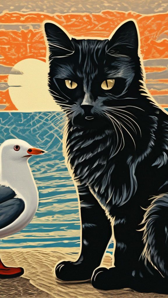 Кот или чайка? Ты не поверишь своим ушам! 😱