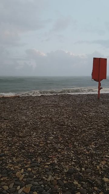 Криница, Краснодарский край. Море во время дождя