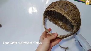 КРАСОТА ! Делаю МНОГО и ПРОДАЮ их ВСЕ. идеи к 8 марта и ПАСХА DIY поделки из джута (корзина+цветы)