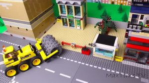 ЛЕГО Эксперимент Полицейские Грузовики, Бульдозер и Пикап! 🚨🚜 Видео детям