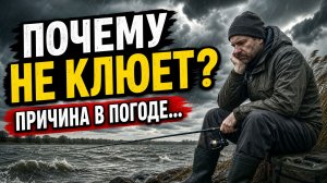 Почему не клюет?  Причина погодные условия