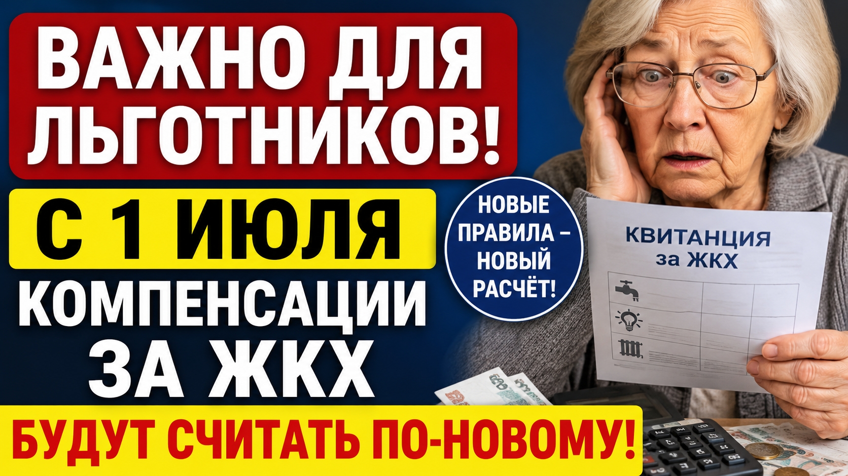Компенсации за ЖКХ с 1 июля считают по-новому: что изменилось для пенсионеров, инвалидов, ветеранов смотреть онлайн