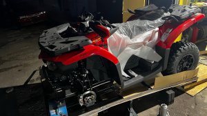 Распаковка квадроцикла Cforce 520L. Сборка с коробки.