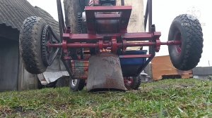 Краткий обзор мини баги ,картинга из бензокосы своими руками / go kart