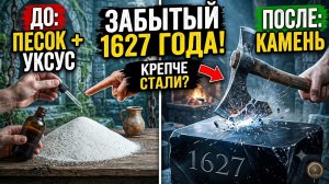 Как превратить обычный песок в сверхпрочный вечный камень с помощью уксуса по рецепту 1627 года