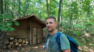 Нашёл землянку Походного Оптимиста. Землянка у реки. I found a dugout by the river in the forest