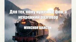 ДУШЕВНЫЕ ПЕСНИ|Для тех, кому нужен не фон, а искренний разговор|МУЖСКОЙ ШАНСОН