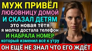 Истории из жизни Муж привёл любовницу к нам домой и сказал детям «Это новая тётя» — я набрала номер