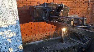 Мини погрузчик своими руками,тест на грузоподъемность.