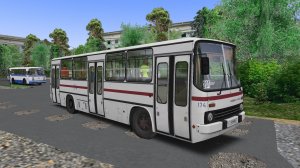 Поездка на Ikarus-260.50 по маршруту №201 по карте Мичурино 2.8