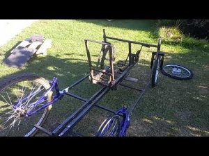 Четырехколесный веломобиль часть 3 Four-wheeled velomobile part 3