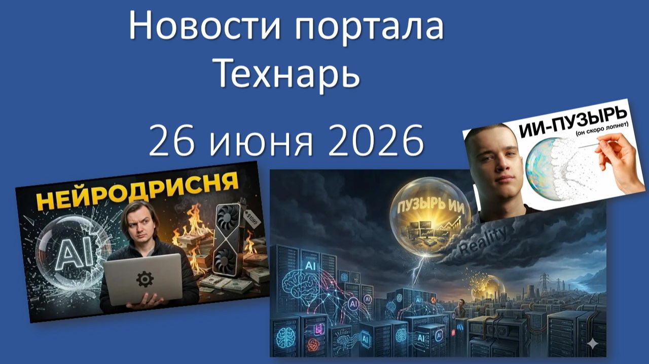 Новости портала Технарь 26 июня 2026