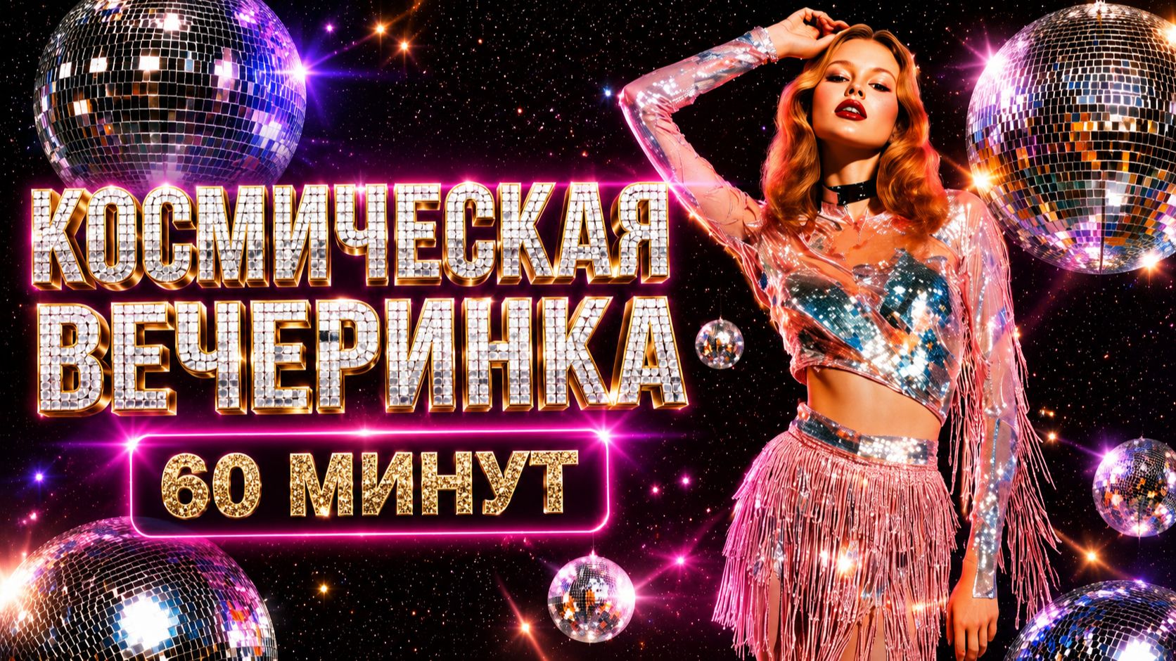 Диско Танцевальный Микс 🪩 КОСМИЧЕСКАЯ ВЕЧЕРИНКА 🪩 60 Минут 🪩 Музыка для вечеринки