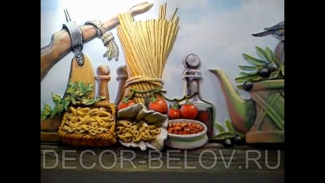 Необычный декор обычной московской кухни. смотреть онлайн