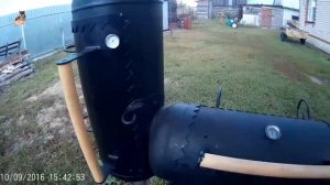Гриль, смокер, мангал из газовых баллонов, под навесом. GRILL, SMOKER HAND MADE.