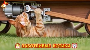 Заботливые котики – добрый сериал для души и радости 😻😹😽 (3)