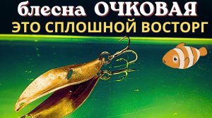 Я в восторге блесна ОЧКОВАЯ  это идеальная игра плюс простейшая технология