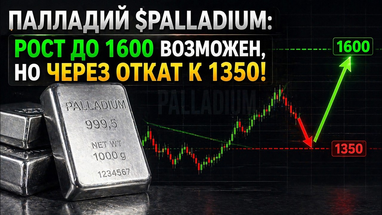 ПАЛЛАДИЙ $PALLADIUM: рост ДО 1600 возможен, но ЧЕРЕЗ ОТКАТ К 1350! 🚨 ГОРЯЧИЙ РАЗБОР и будущее