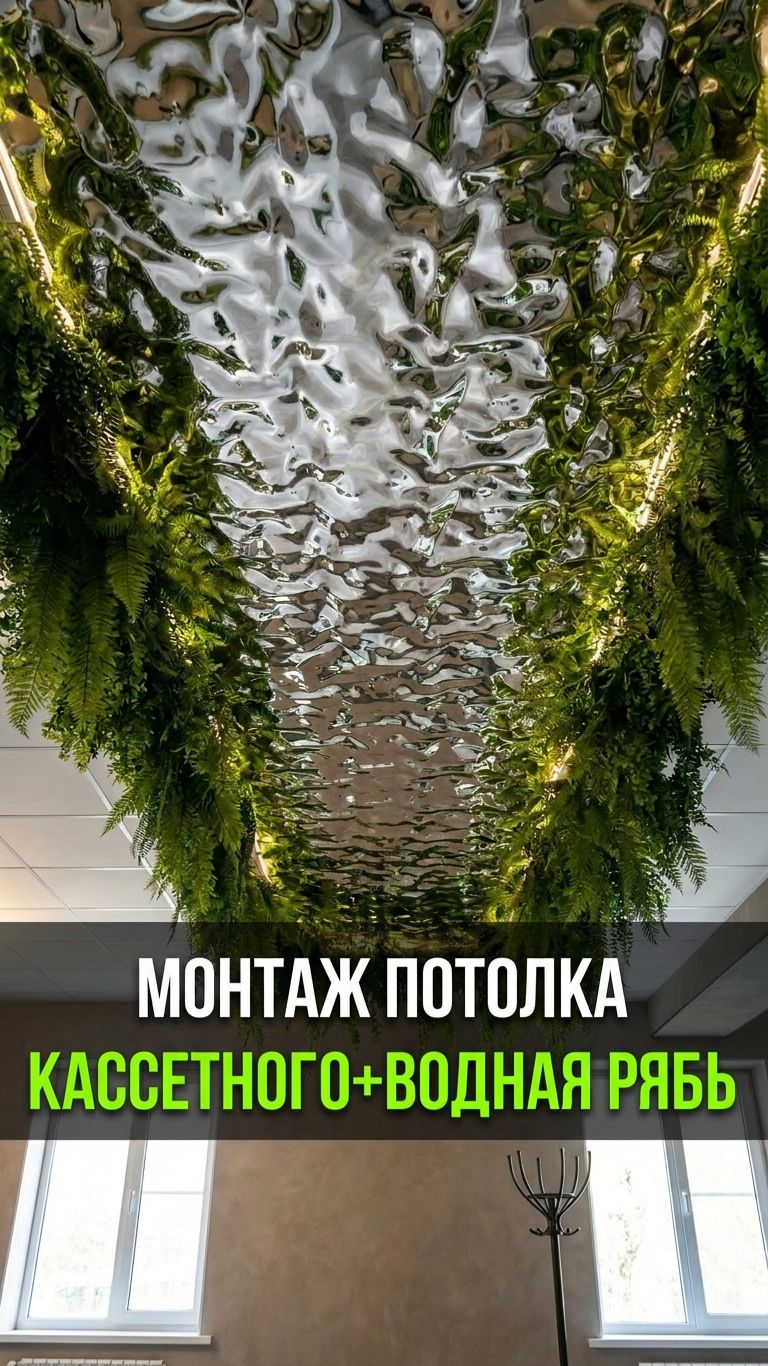 Монтаж кассетного потолка + водная рябь смотреть онлайн