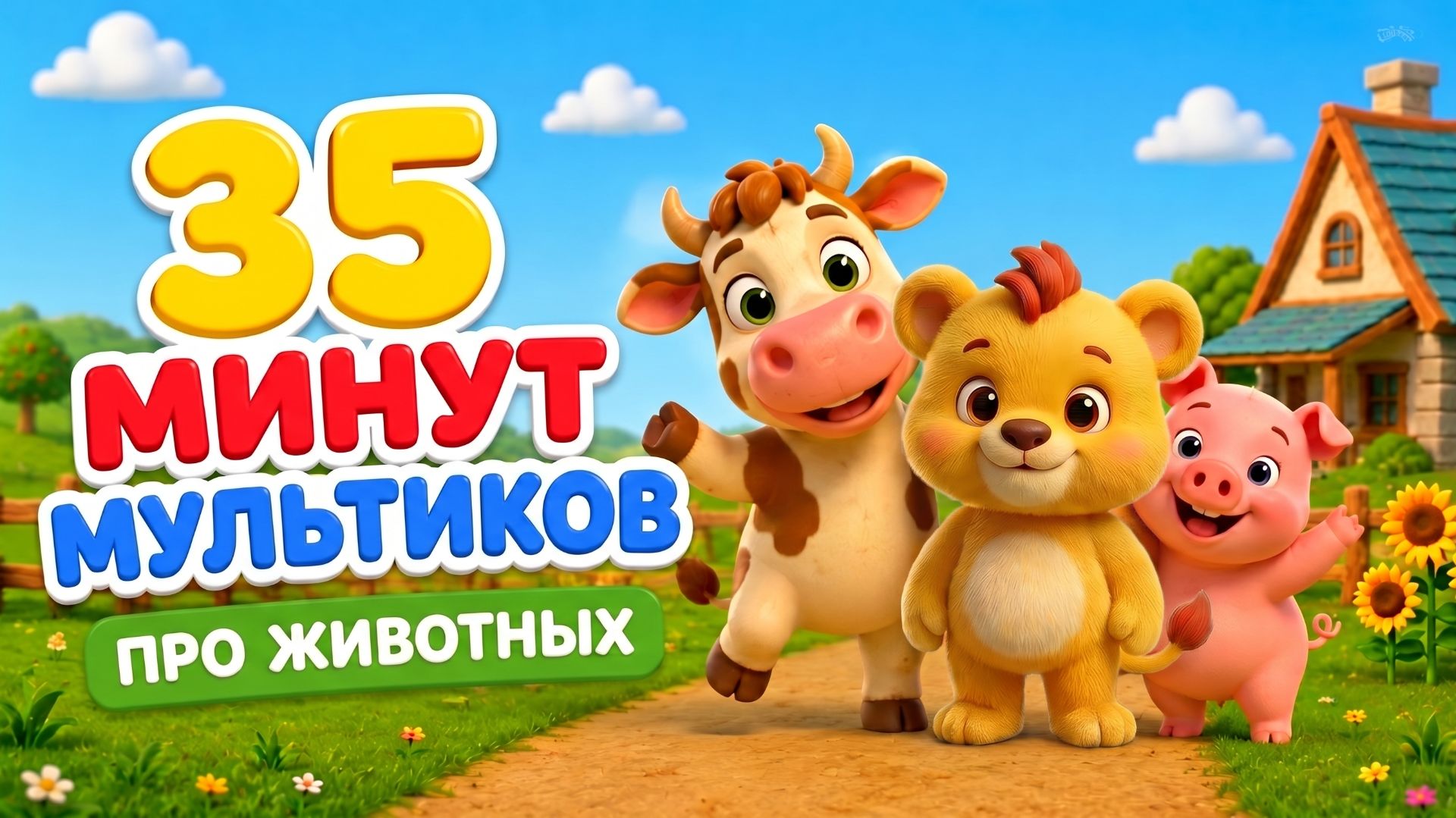 СБОРНИК Мультиков про животных! | Мультики для малышей
