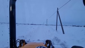 Продолжаем работать!Чистим снег на mst 544