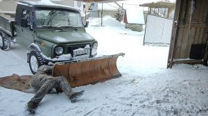 Отвал-лопата на Луаз Трак. Встановлення.