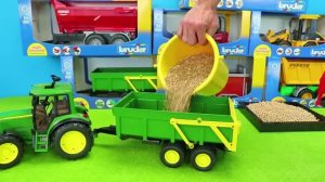 Экскаваторы загружают Самосвалы! 🚜 Мега-Стройка и грузовики для детей