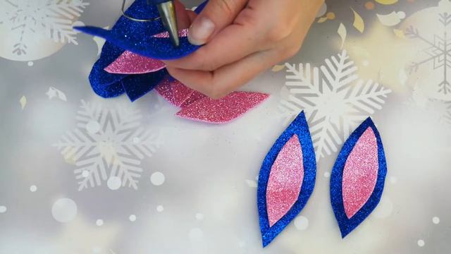 Снежинка из фоамирана за 2 минуты | Новогодние поделки смотреть онлайн