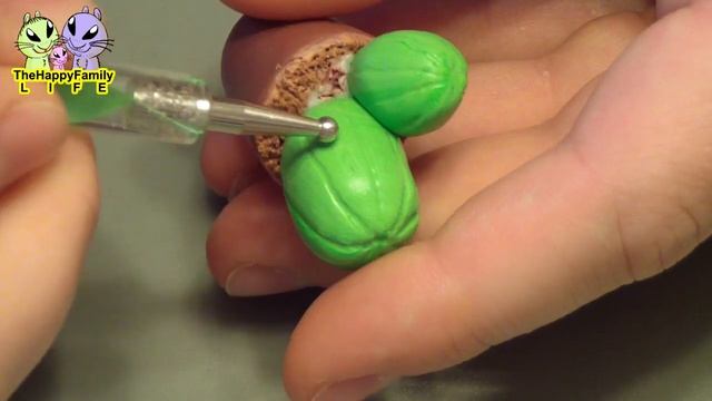 Полимерная глина - мини КАКТУС / Polymer clay cactus tutorial смотреть онлайн