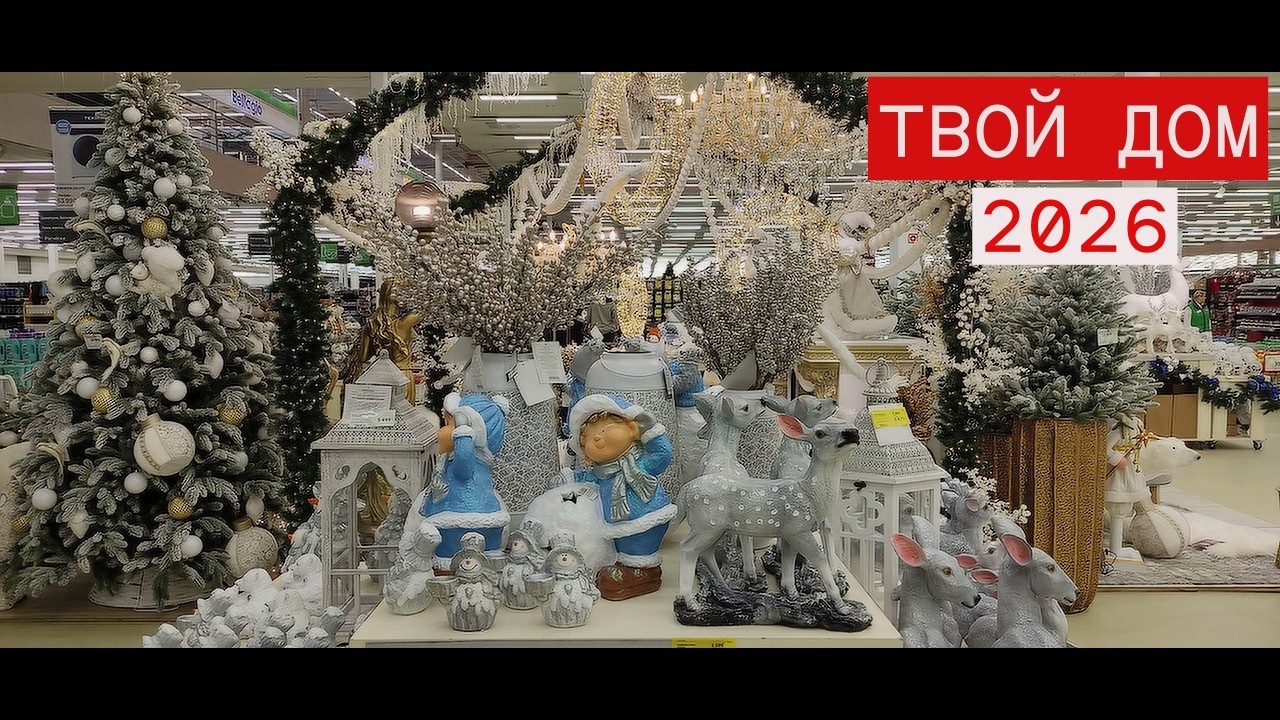 🎄Новогодние товары и елочные игрушки в Твой дом☃️Новый год 2026🎉#новыйгод #обзормагазина #твойдом смотреть онлайн