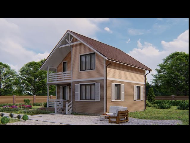 Каркасный дом Дон 8х8 смотреть онлайн