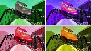 МАШИНКИ МУЛЬТИКИ Молния Маквин и Паук Едок Против Черных Машин 🏎️🕷️