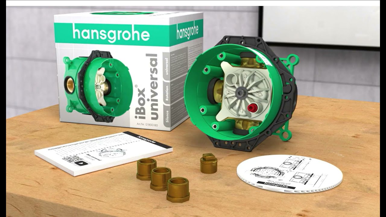 Hansgrohe iBox universal Универсальный скрытый блок без запорного клапана смотреть онлайн