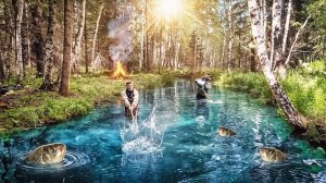 СПАСАЕМ БРОШЕННЫЙ ПРУД в ЛЕСУ и ЗАПУСКАЕМ ТУДА РЫБУ!