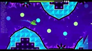 играю в geometry dash!