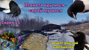Почти достроили DIY сарай из шпал... Сорока на хвосте принесла #13