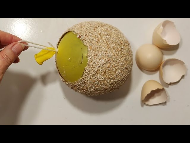 Надувной Шар + Скорлупа Яиц !!! Эта красота покорит Ваше сердце...поделки для дома, декор, идеи #DIY смотреть онлайн