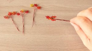 Осенний клён из бисера своими руками. Часть I. МК / DIY Beaded Autumn maple / Part I.