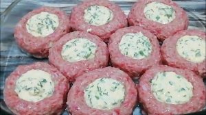 Мясные Гнёзда из фарша. Весь секрет в начинке. Делюсь рецептом.