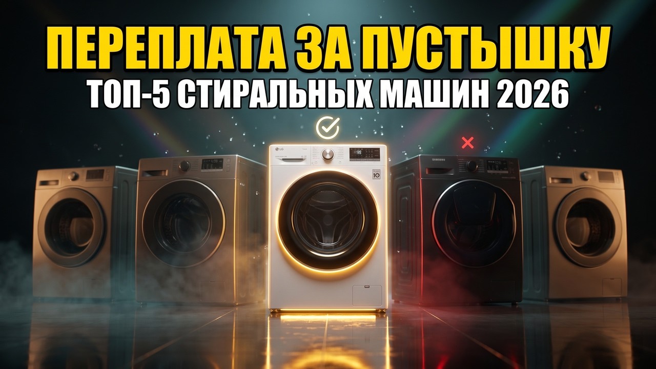 ТОП-5 Стиральных Машин 2026: За Что Вы Переплачиваете
