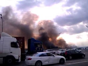 41й км МКАД - Строительный рынок - Пожар
