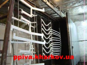 Участок порошковой покраски.