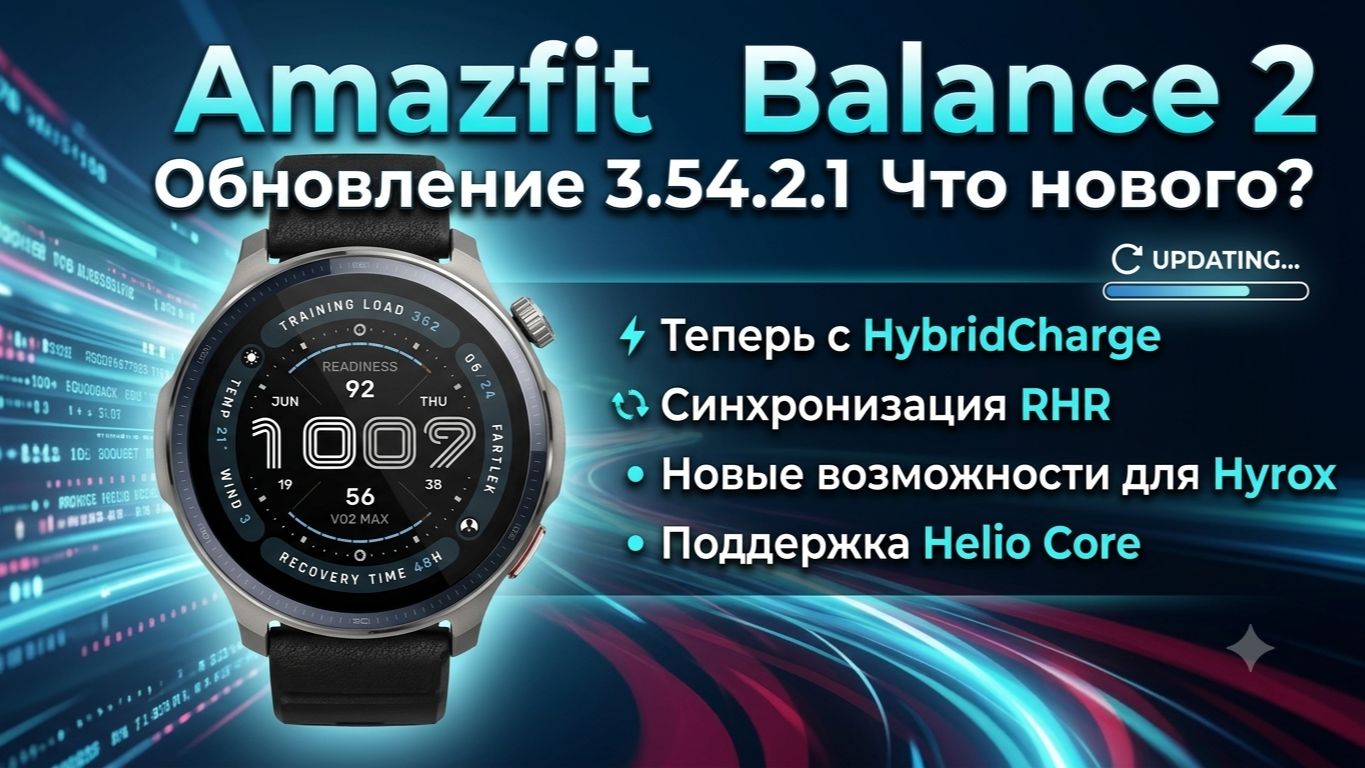 Обзор обновления 3.54.2.1 (Amazfit Balance 2) смотреть онлайн