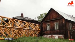 В Перми упал кран #чп #россия #коррупция